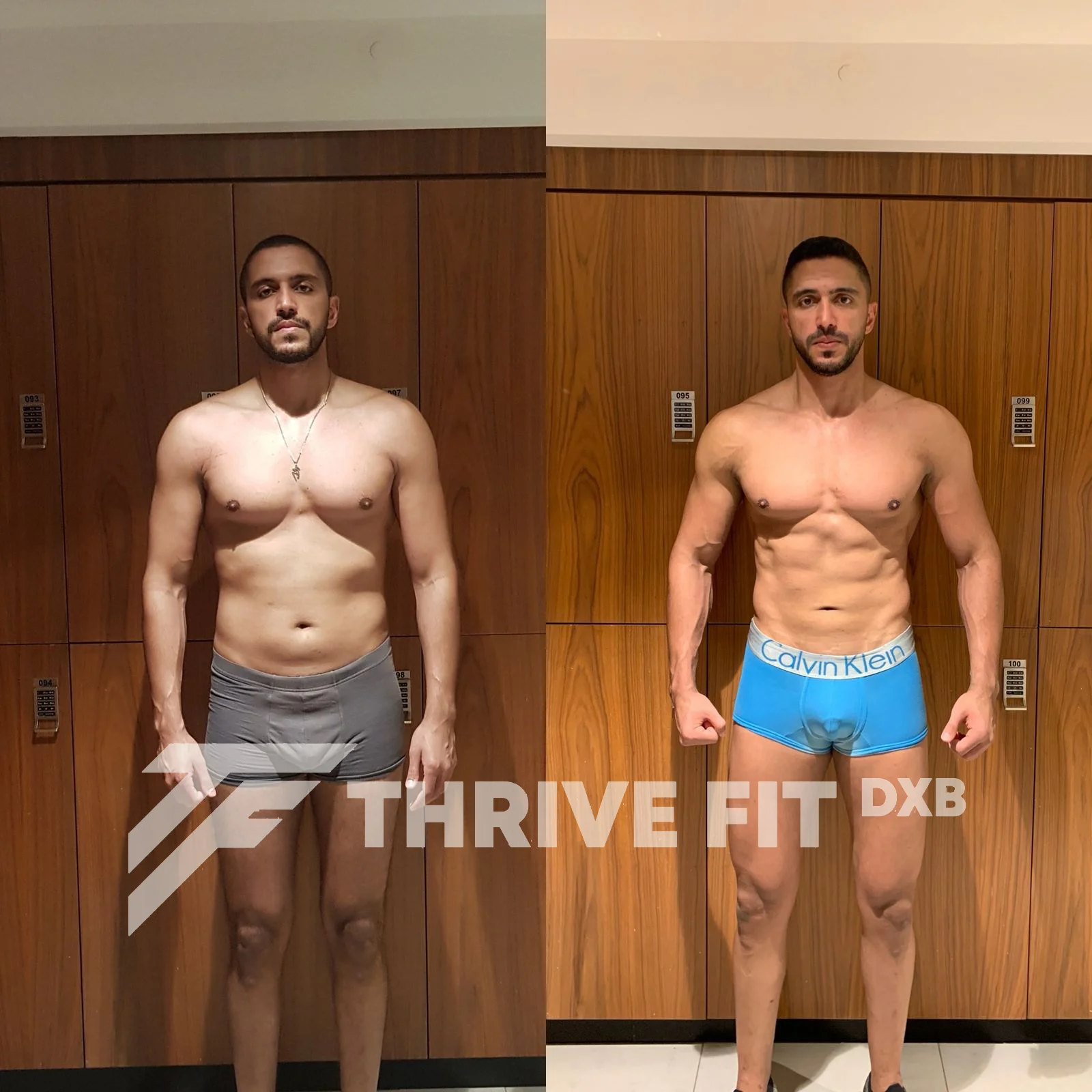 Dubai fat loss transformation with a personal trainer before and after -8kg
